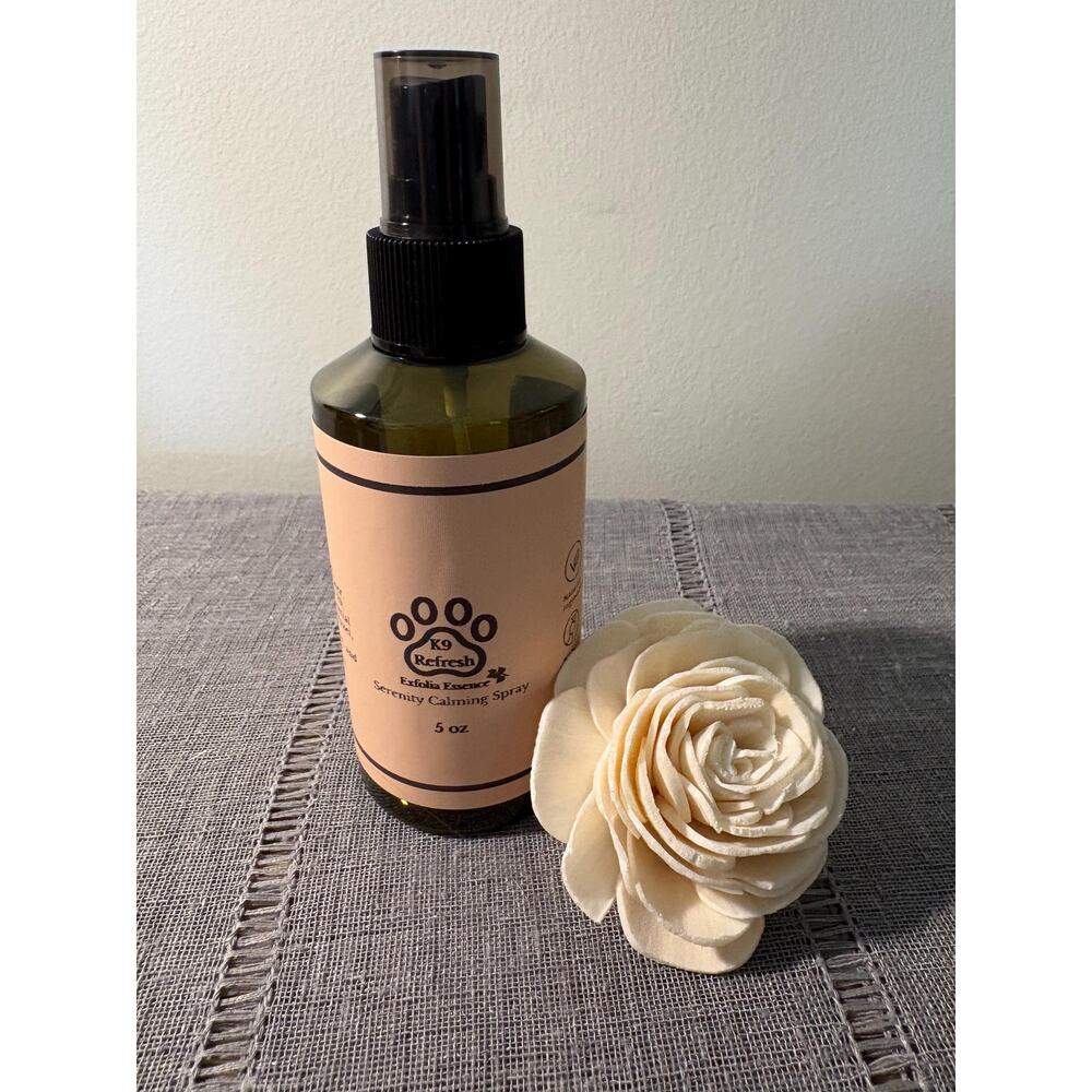 K9 Refresh Deoderizing Room Spray by Exfolia Essence offered in 5oz.